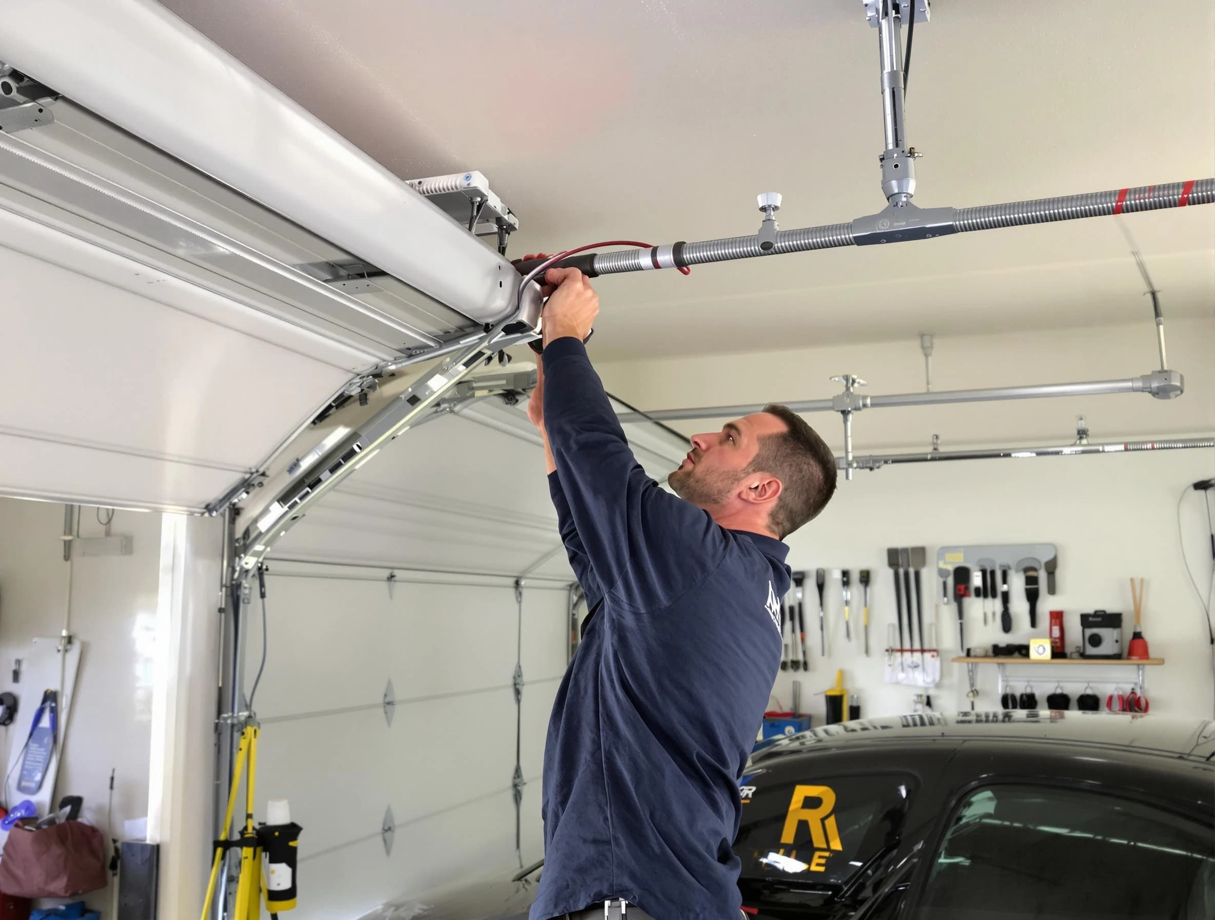 College Park Garage Door Repair technician performing garage door cable repair in College Park