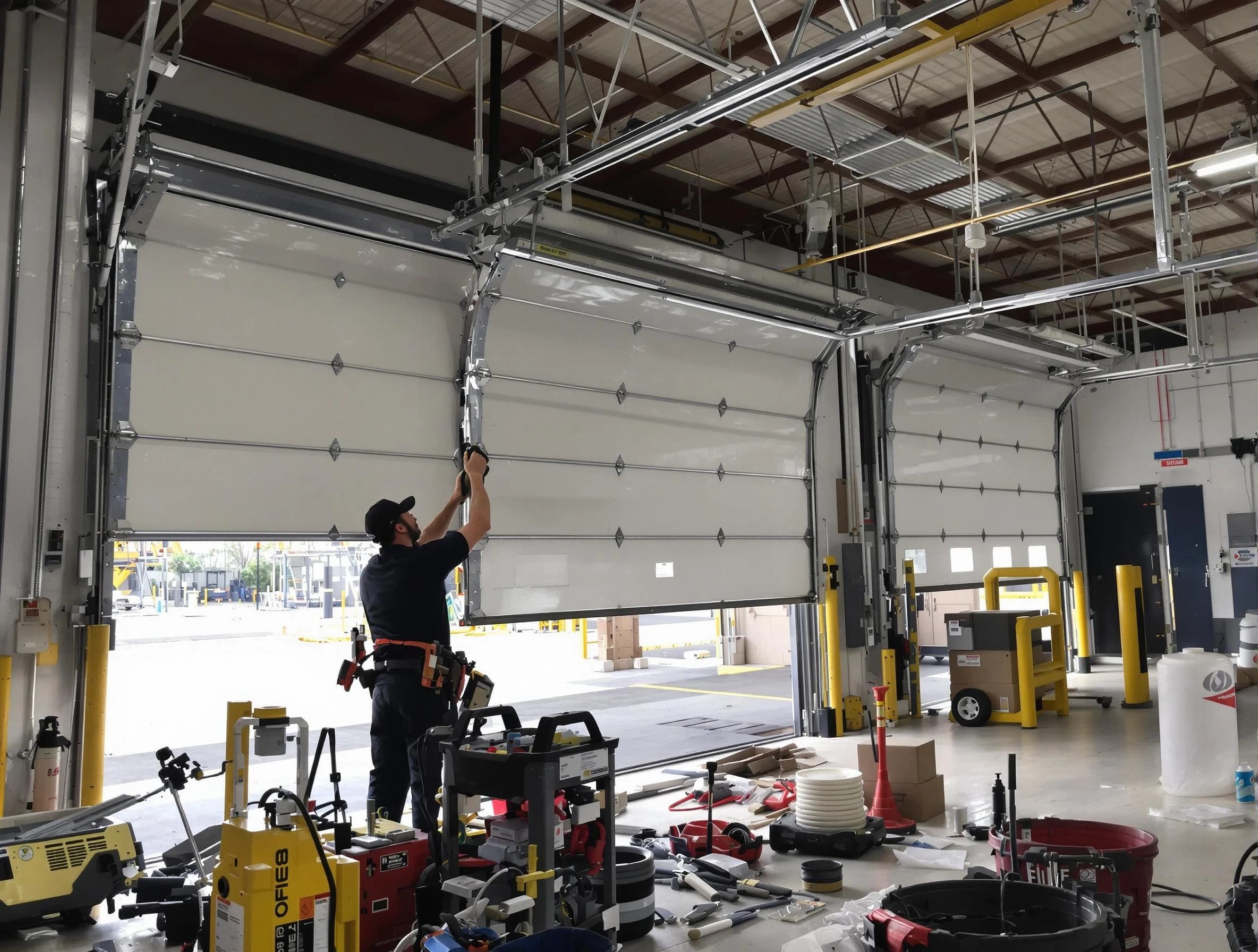 College Park Garage Door Repair technician performing commercial garage door repair in College Park
