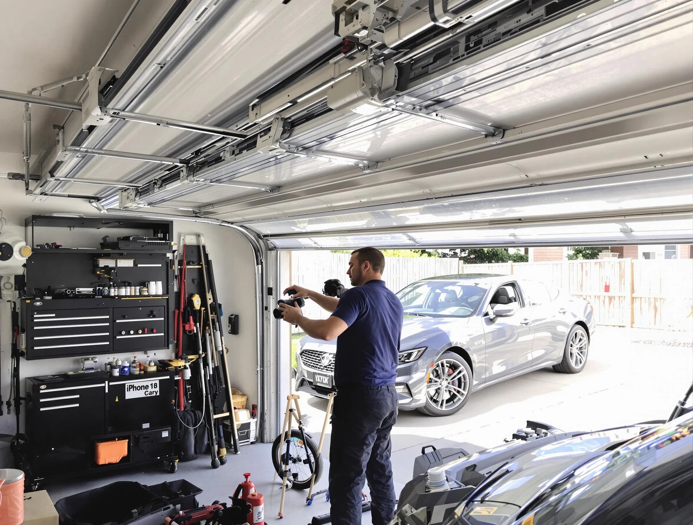College Park Garage Door Repair technician fixing noisy garage door in College Park