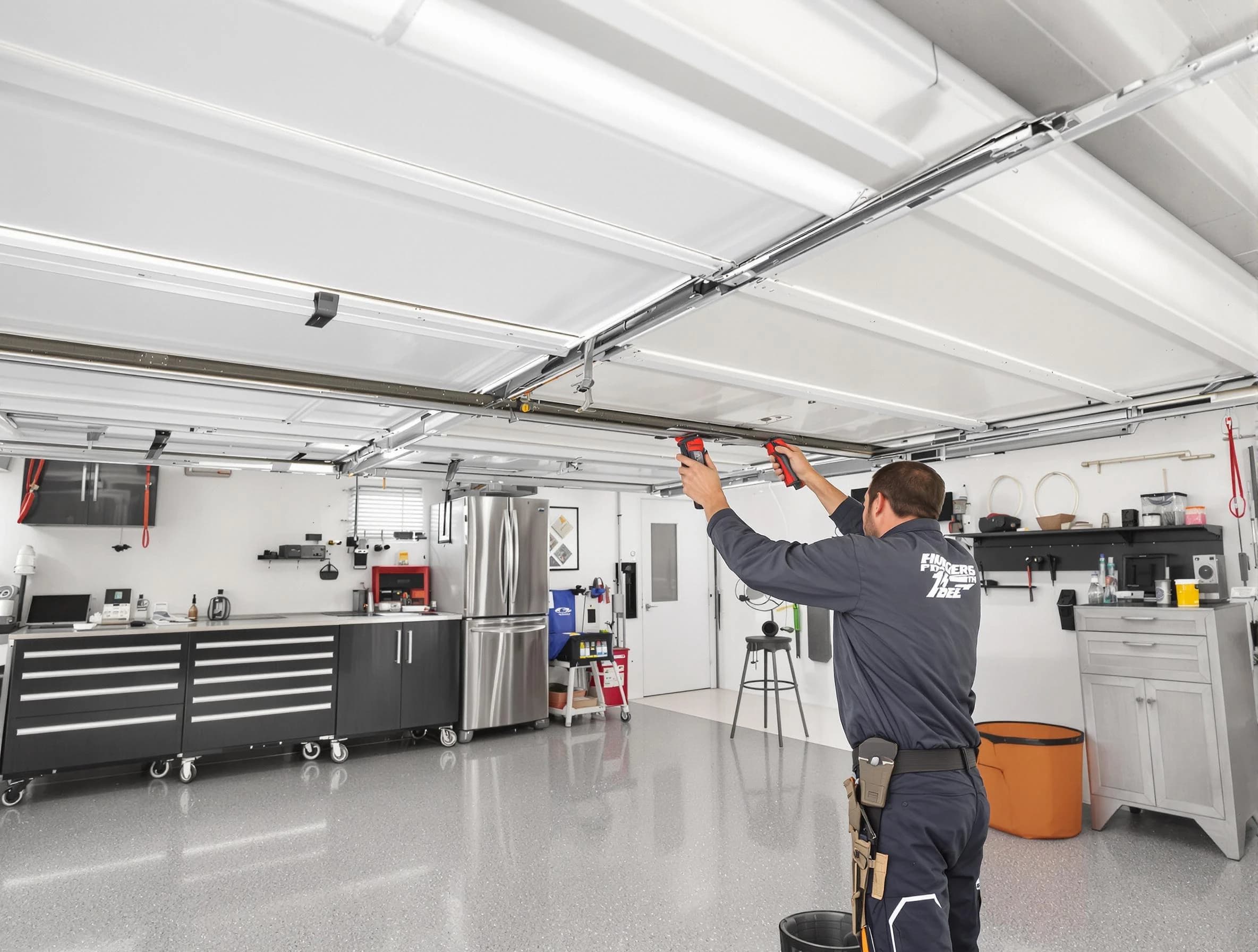 Overhead garage door repair service by College Park Garage Door Repair in College Park