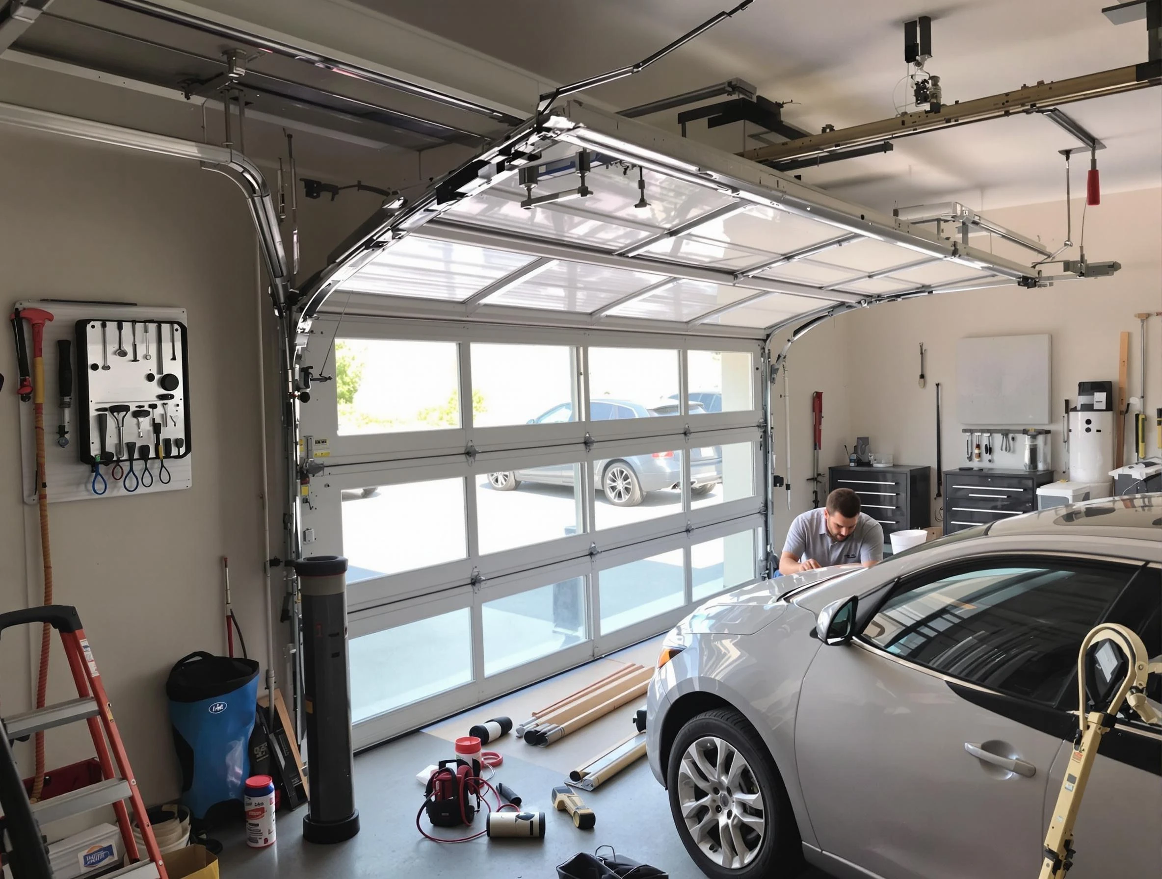 Garage door noise reduction service by College Park Garage Door Repair in College Park