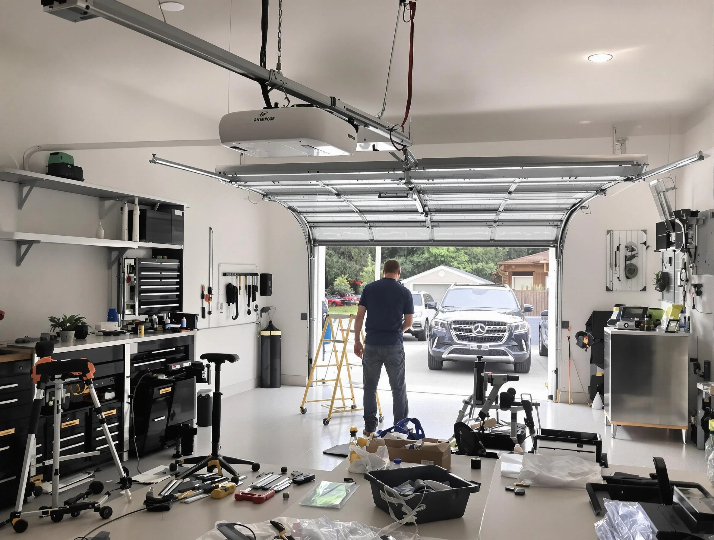Garage door opener installation by College Park Garage Door Repair in College Park