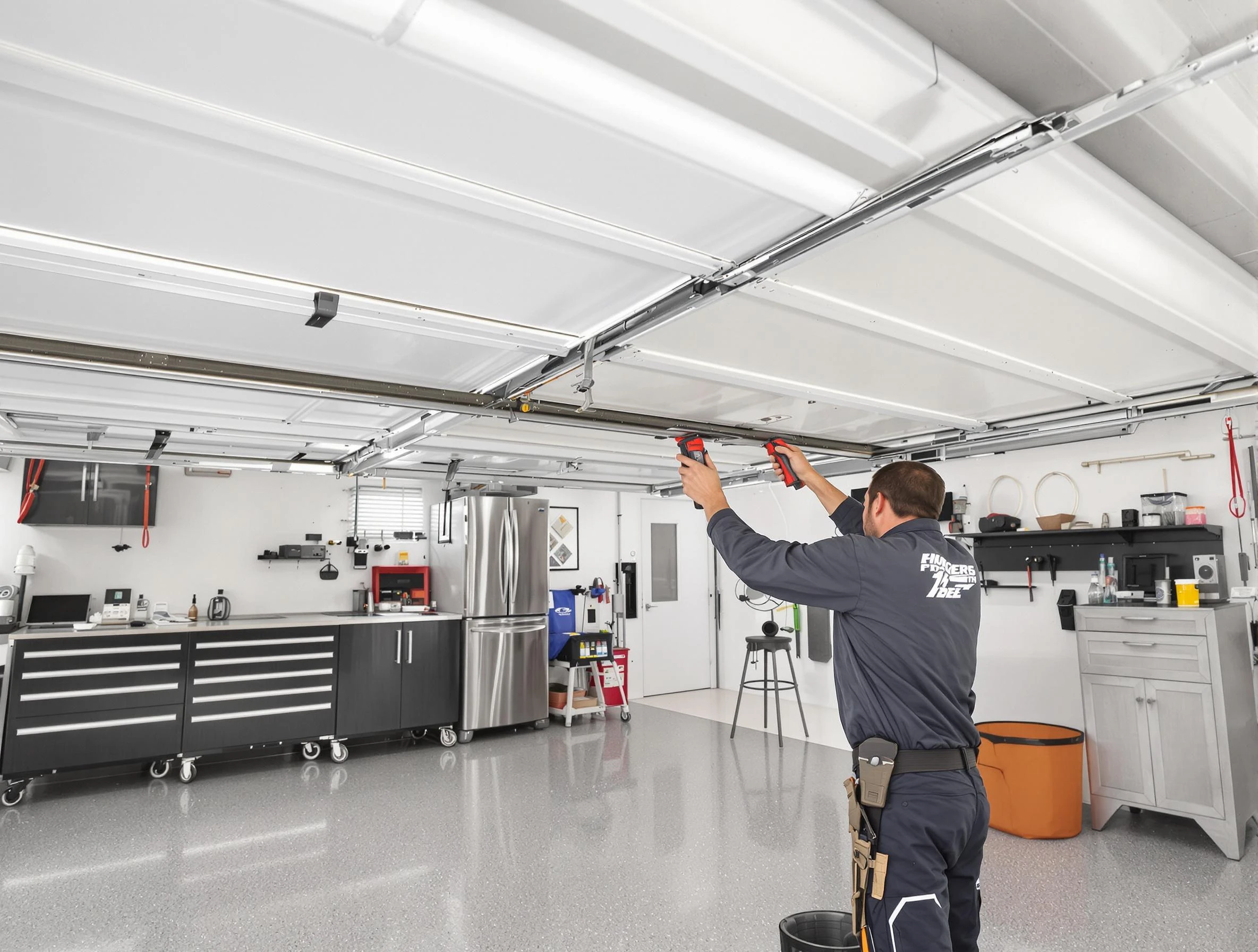 Overhead garage door repair service by College Park Garage Door Repair in College Park